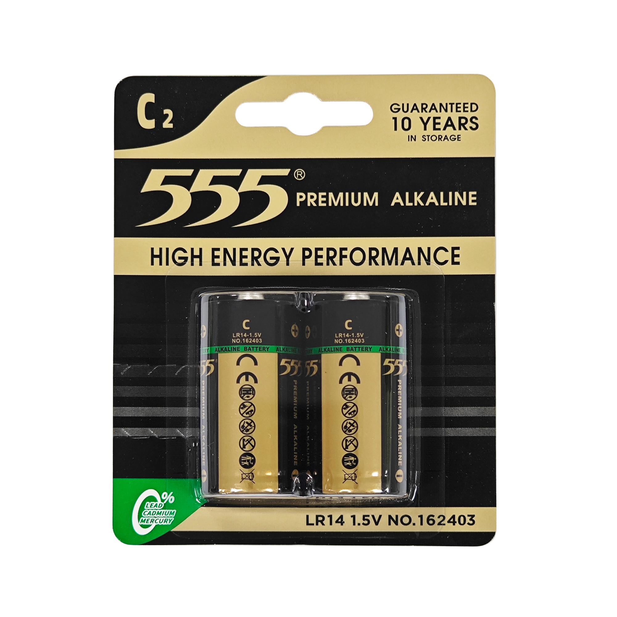 555 C size LR14 AM2 1.5V Alkaline Battery