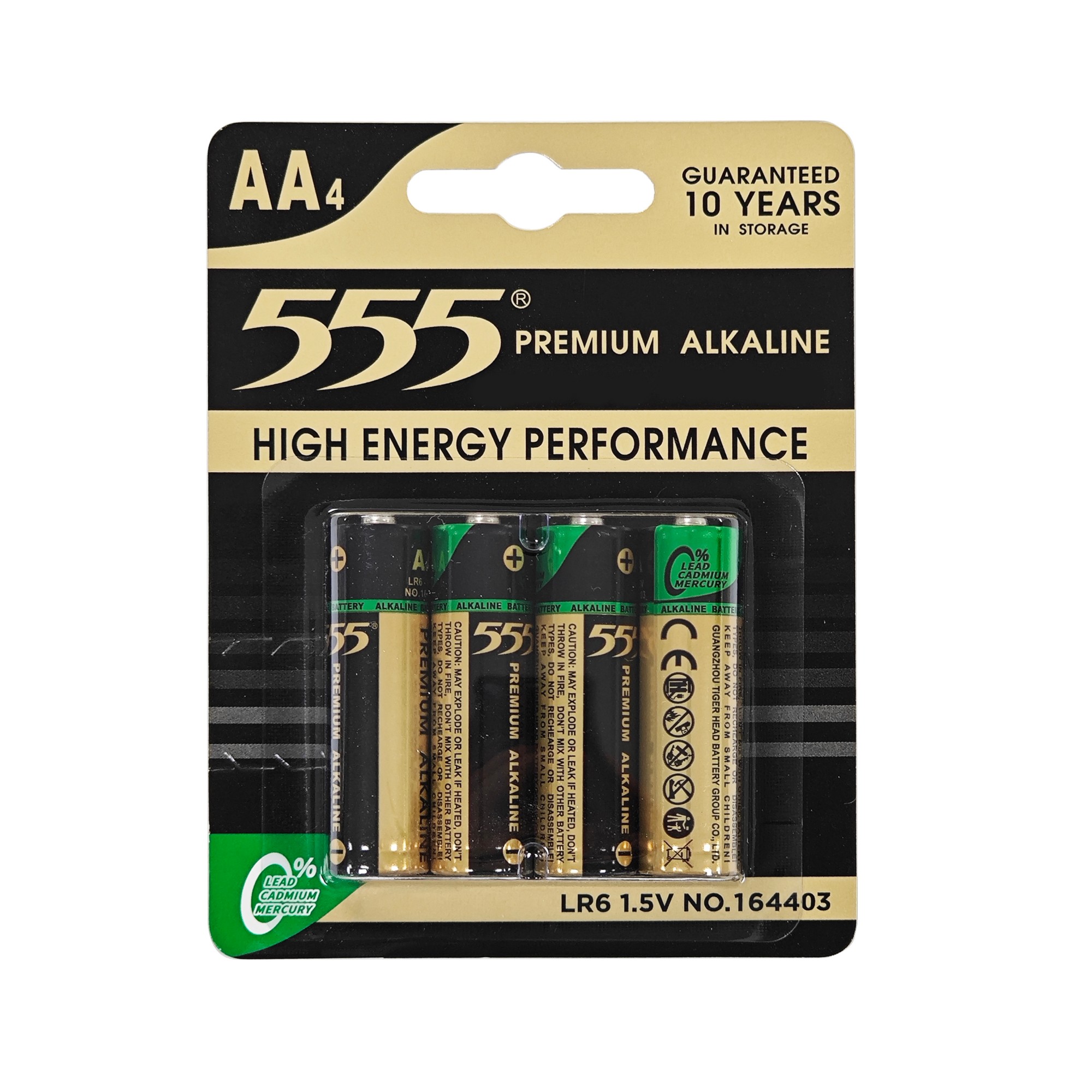 555 AA LR6 AM3 1.5V Alkaline Battery